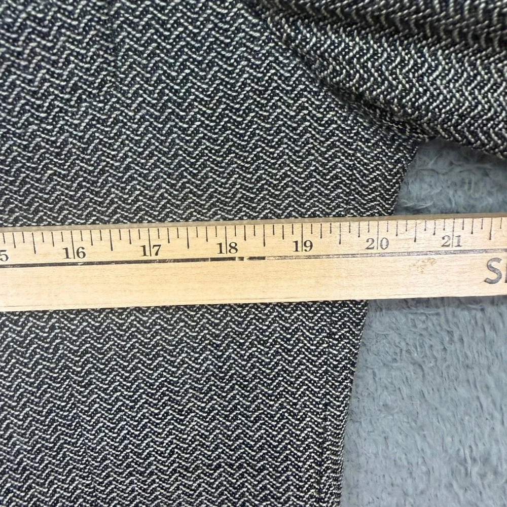 Giorgio Armani Blazer Mens 44 Grey Herringbone Virgin Wool Le Collezioni Italy
